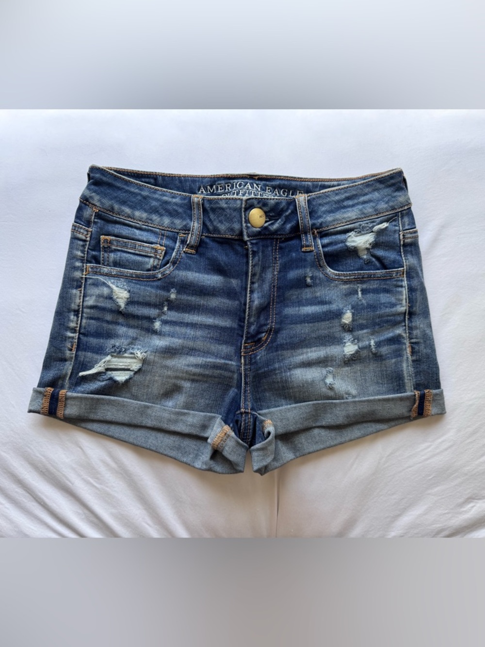 American Eagle Outfitters Denim Hi-Rise Shortie